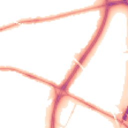 Night-time road noise heatmap for CH3 5QN