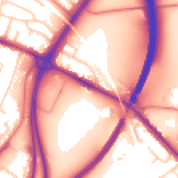 Daytime road noise heatmap for CH3 5QS