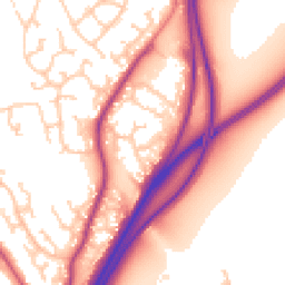 Daytime road noise heatmap for CH3 5RA