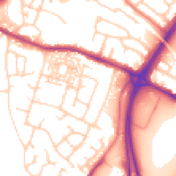 Daytime road noise heatmap for CH3 5RZ