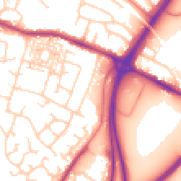 Daytime road noise heatmap for CH3 5SA