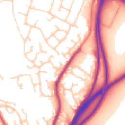 Daytime road noise heatmap for CH3 5TY
