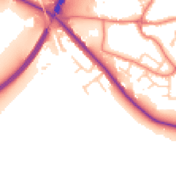 Daytime road noise heatmap for CH3 6AW