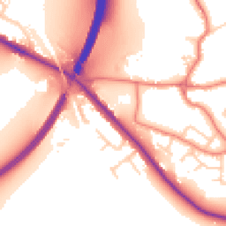 Daytime road noise heatmap for CH3 6BA