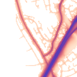 Daytime road noise heatmap for CH3 6BG