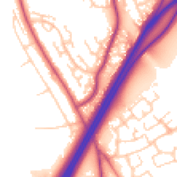 Daytime road noise heatmap for CH3 6BL