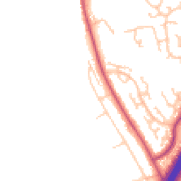 Daytime road noise heatmap for CH3 6BZ