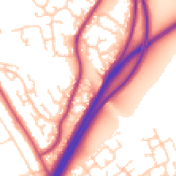 Daytime road noise heatmap for CH3 6DL