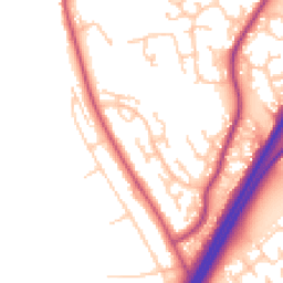 Daytime road noise heatmap for CH3 6DR