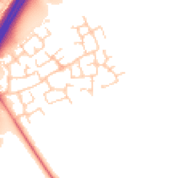 Daytime road noise heatmap for CH3 6FZ