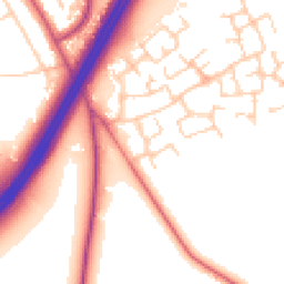 Daytime road noise heatmap for CH3 6GP