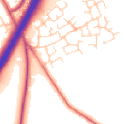 Daytime road noise heatmap for CH3 6GR