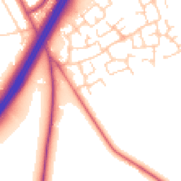 Daytime road noise heatmap for CH3 6GS