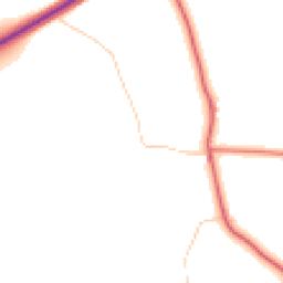 Daytime road noise heatmap for CH3 6PJ