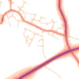 Daytime road noise heatmap for CH3 6QZ