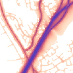 Daytime road noise heatmap for CH3 6RR