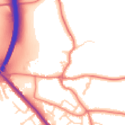 Daytime road noise heatmap for CH3 7AF