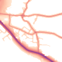 Daytime road noise heatmap for CH3 7AU