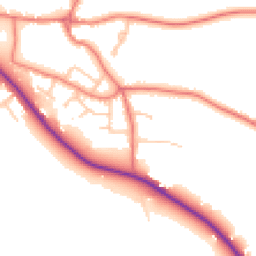 Daytime road noise heatmap for CH3 7BD