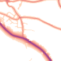 Daytime road noise heatmap for CH3 7BE