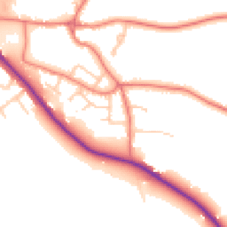 Daytime road noise heatmap for CH3 7BH