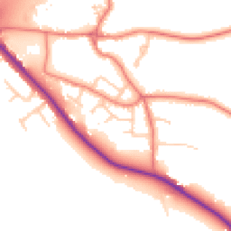 Daytime road noise heatmap for CH3 7BL