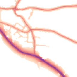 Daytime road noise heatmap for CH3 7BR