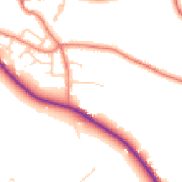 Daytime road noise heatmap for CH3 7BU