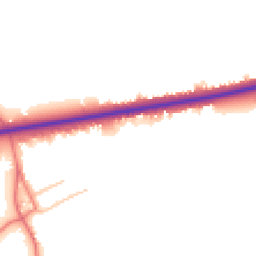 Daytime road noise heatmap for CH3 7DH