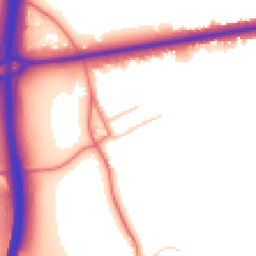 Daytime road noise heatmap for CH3 7DN