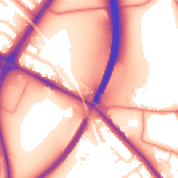 Daytime road noise heatmap for CH3 7DX