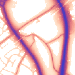 Daytime road noise heatmap for CH3 7EH