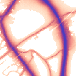 Daytime road noise heatmap for CH3 7HA