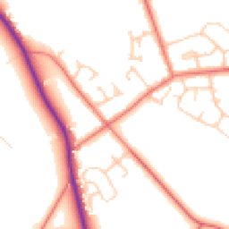 Daytime road noise heatmap for CH3 7PE