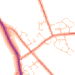 Daytime road noise heatmap for CH3 7PL
