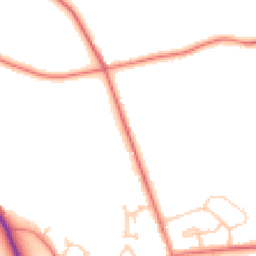 Daytime road noise heatmap for CH3 7PW