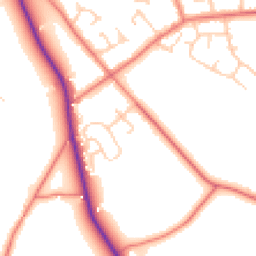 Daytime road noise heatmap for CH3 7QH