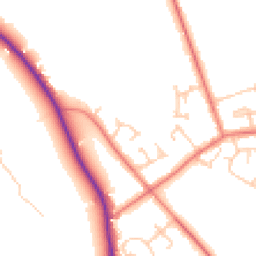Daytime road noise heatmap for CH3 7QQ