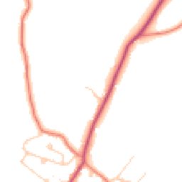 Daytime road noise heatmap for CH3 8BG