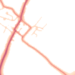 Daytime road noise heatmap for CH3 8BS