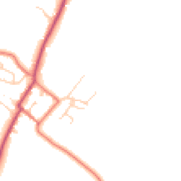 Daytime road noise heatmap for CH3 8BT