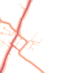 Daytime road noise heatmap for CH3 8BU
