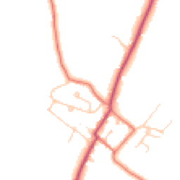 Daytime road noise heatmap for CH3 8BY