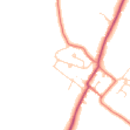 Daytime road noise heatmap for CH3 8DA
