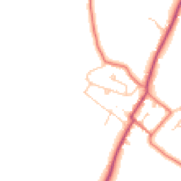 Daytime road noise heatmap for CH3 8DD
