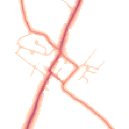 Daytime road noise heatmap for CH3 8DH