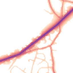 Daytime road noise heatmap for CH3 8DN