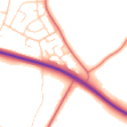 Daytime road noise heatmap for CH3 8DR