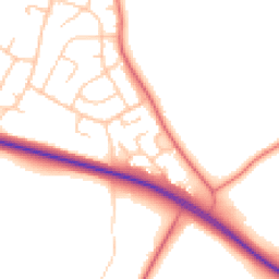 Daytime road noise heatmap for CH3 8DT