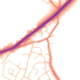 Daytime road noise heatmap for CH3 8EE